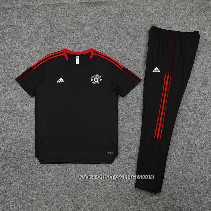 Chandal del Manchester United 23-24 Manga Corta Negro